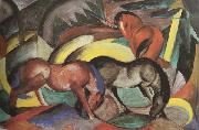 Franz Marc Three Horses (mk34) oil